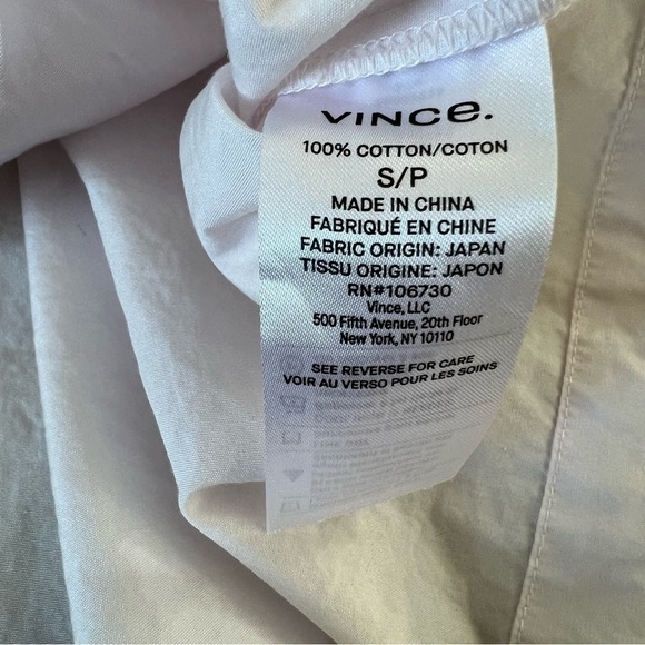 VINCE. Drawstring Popover Blouse - Picture 5 of 7